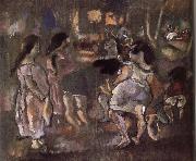 Jules Pascin Suburb painting